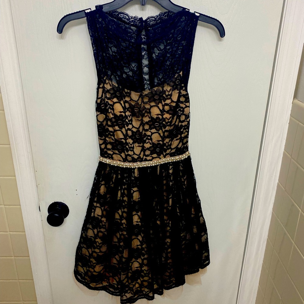 Black lace dress